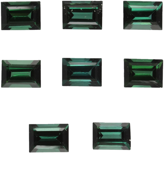 7x5mm Baguette Deep Green Tourmaline