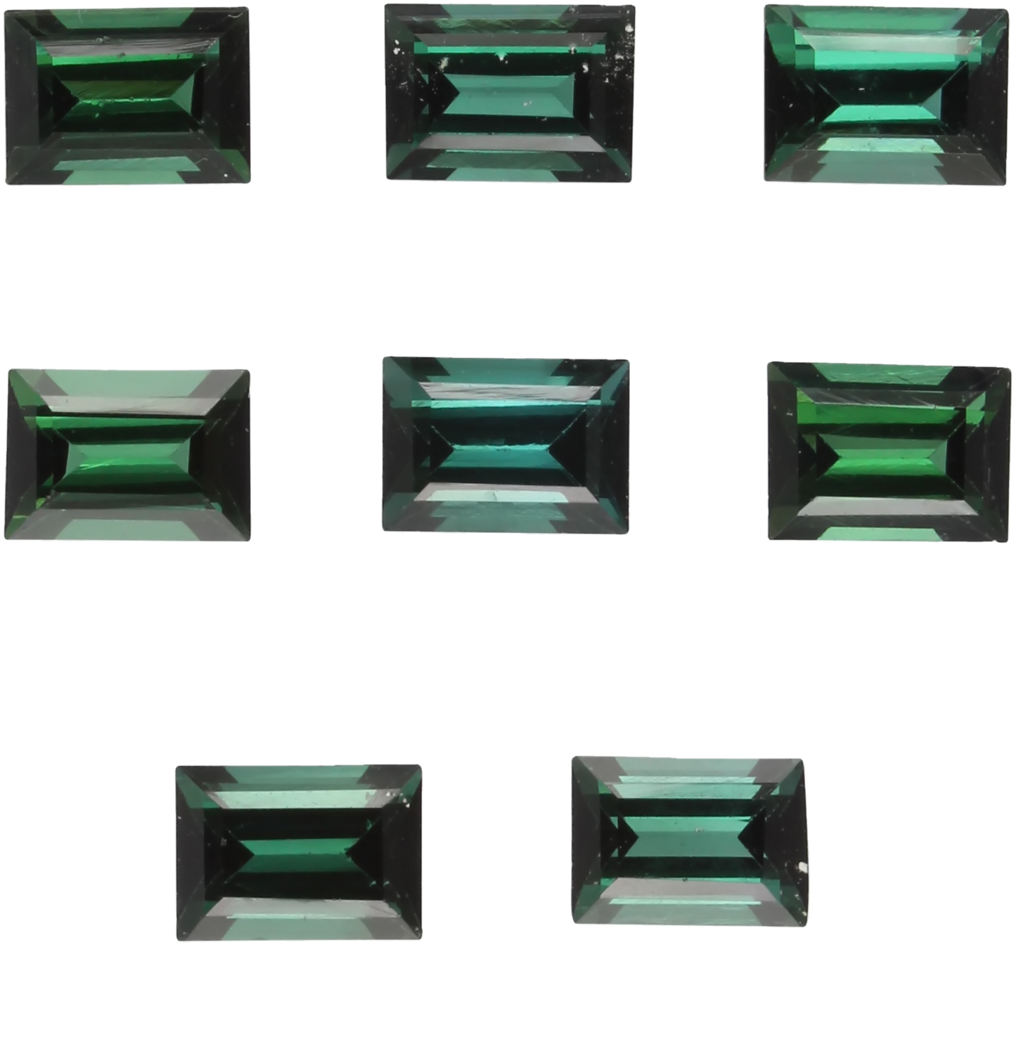 7x5mm Baguette Deep Green Tourmaline