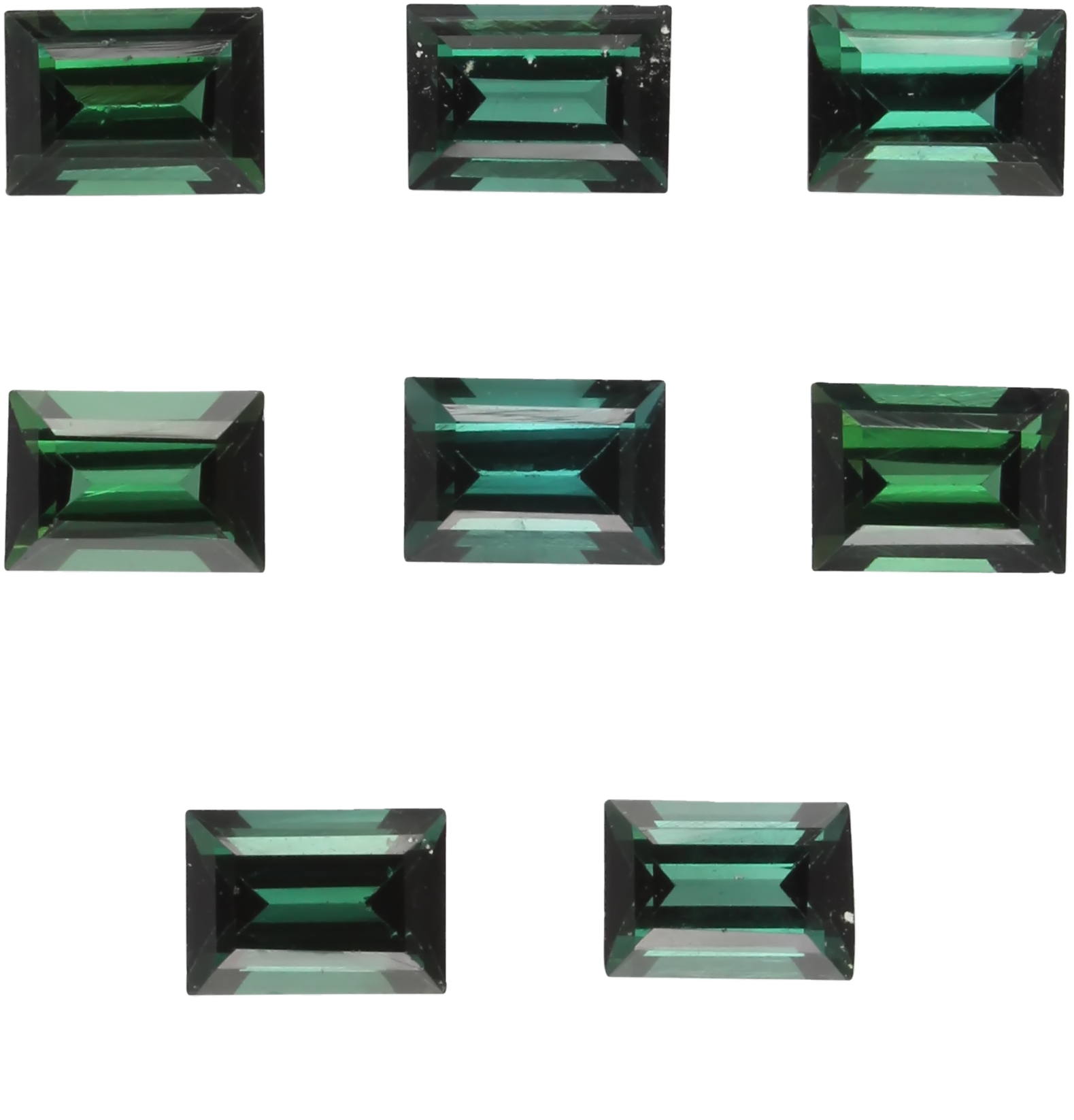 7x5mm Baguette Deep Green Tourmaline