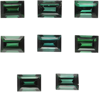 7x5mm Baguette Deep Green Tourmaline
