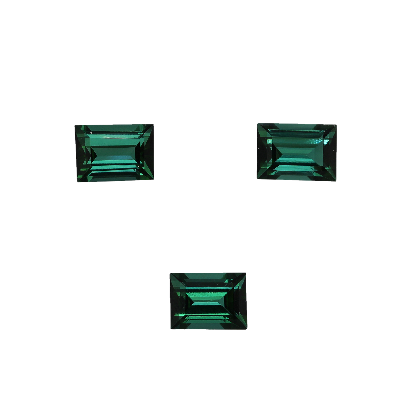 7x5mm Baguette Deep Blue-Green Tourmaline