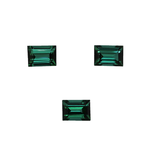 7x5mm Baguette Deep Blue-Green Tourmaline