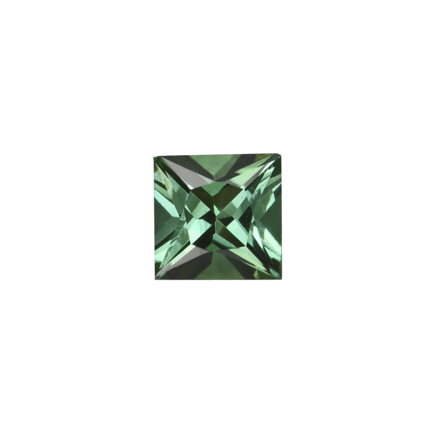 5.5mm Princess Cut Mint Green Tourmaline
