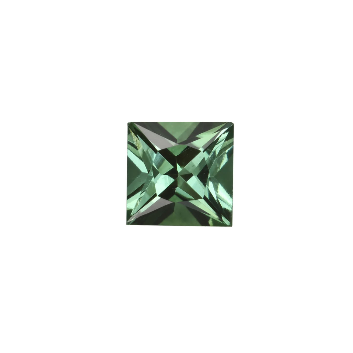 5.5mm Princess Cut Mint Green Tourmaline