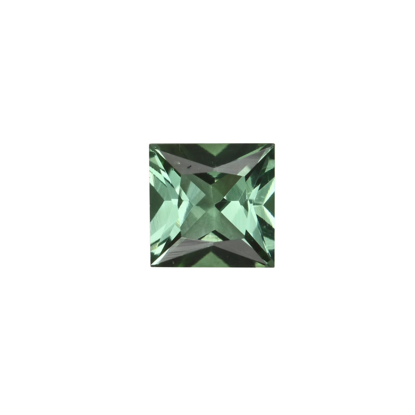 5mm Princess Cut Mint Green Tourmaline