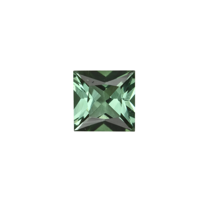 5mm Princess Cut Mint Green Tourmaline