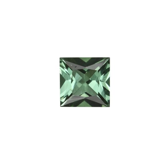 5mm Princess Cut Mint Green Tourmaline