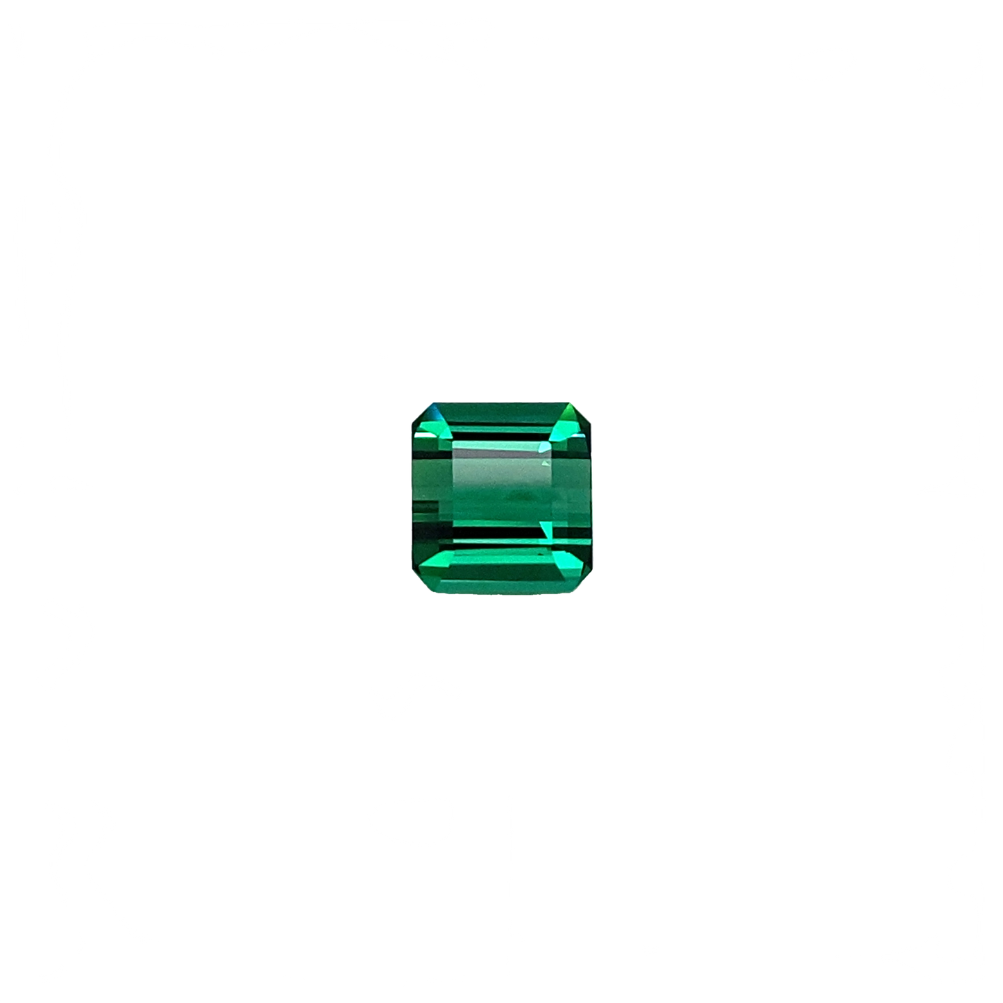 4.69ct Emerald Cut Medium Blue-Green Tourmaline
