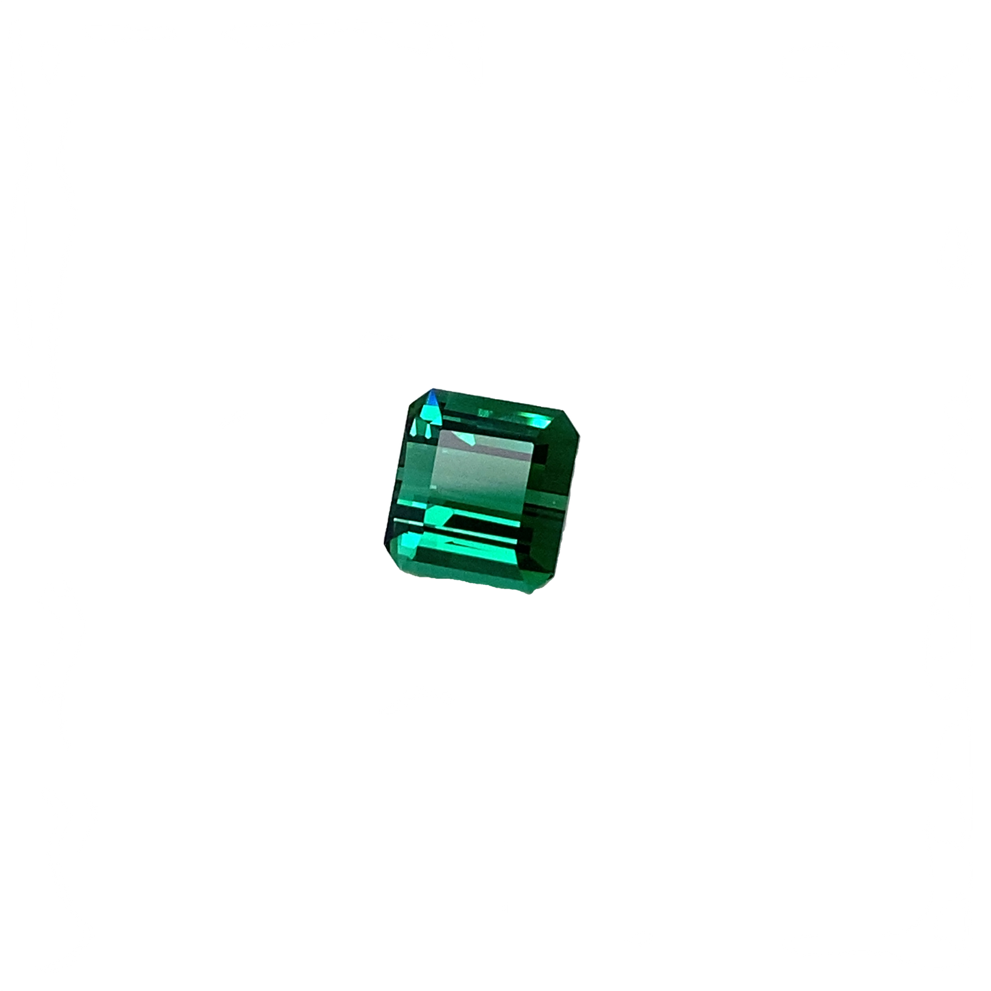 4.69ct Emerald Cut Medium Blue-Green Tourmaline