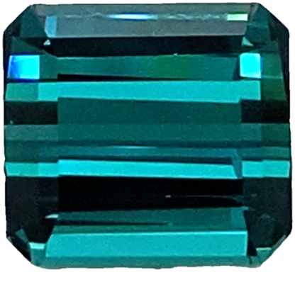 4.46ct Emerald Cut Medium Blue-Green Tourmaline
