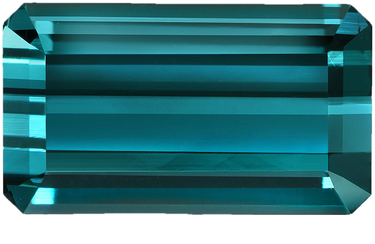 Emerald Cut Blue Tourmaline