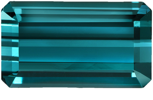 Emerald Cut Blue Tourmaline
