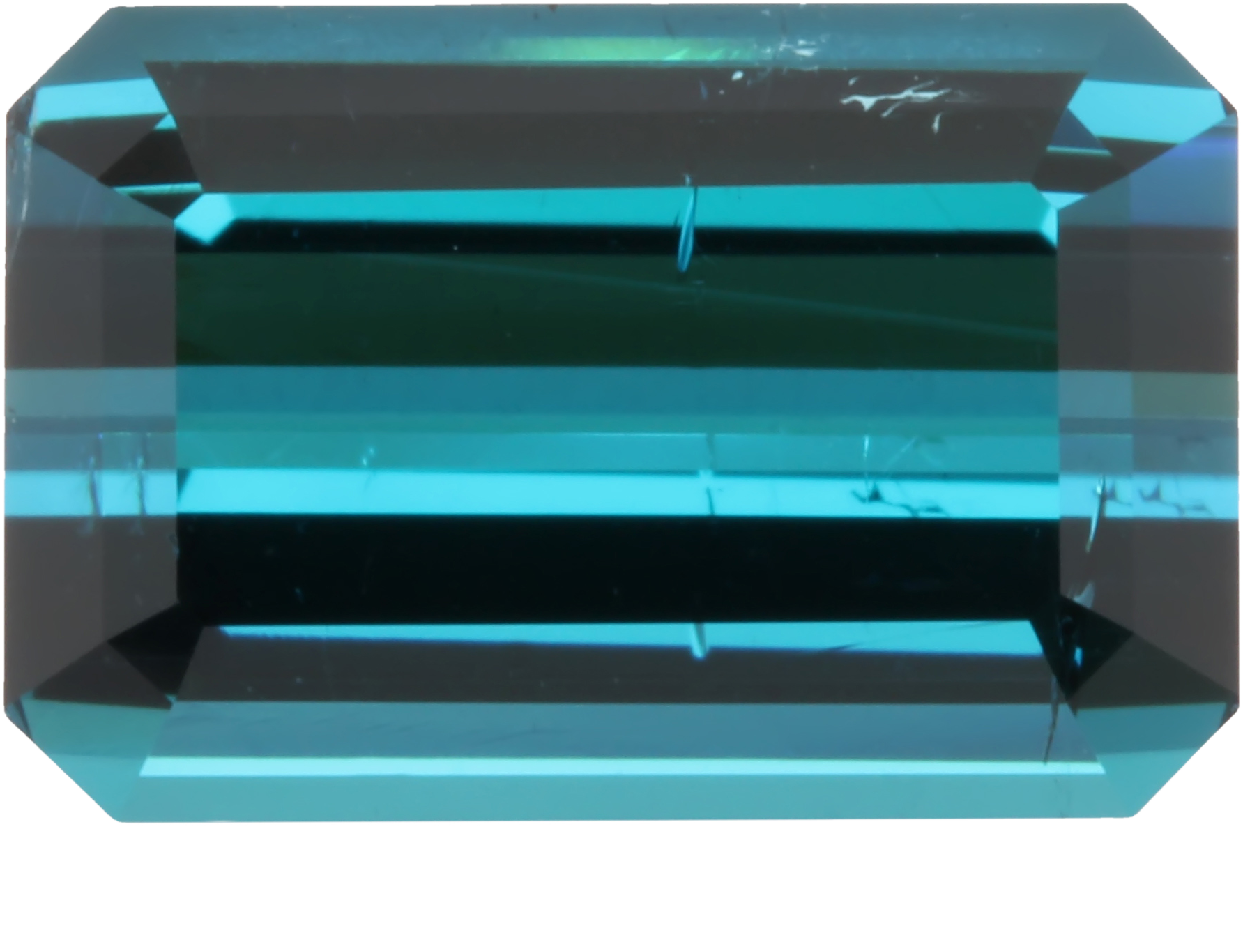 Emerald Cut Deep Blue Tourmaline