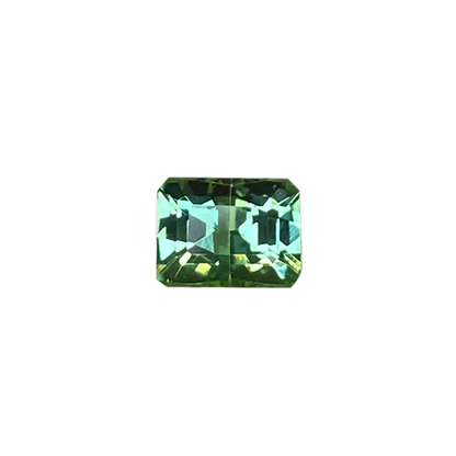 Emerald Cut Light Blue Green Tourmaline