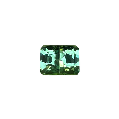 Emerald Cut Light Blue Green Tourmaline