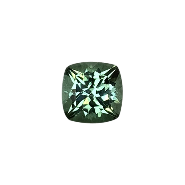 6.5mm Cushion Light Blue Green Tourmaline
