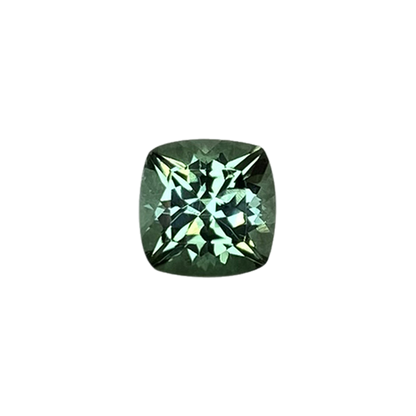 6.5mm Cushion Light Blue Green Tourmaline