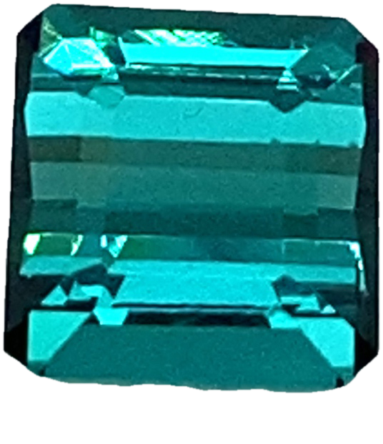 8x7.9mm Medium Blue-Green Tourmaline