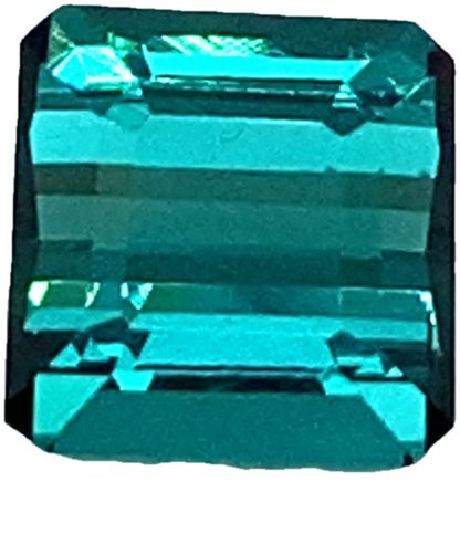 8x7.9mm Medium Blue-Green Tourmaline