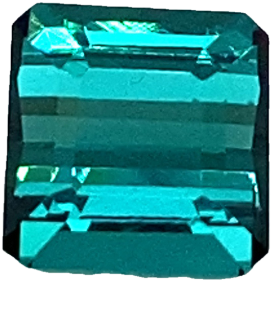 8x7.9mm Medium Blue-Green Tourmaline