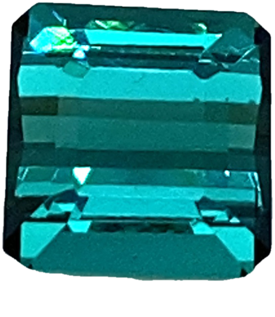 8x7.9mm Medium Blue-Green Tourmaline