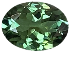 8x6mm Oval Medium Blue-Green Tourmaline