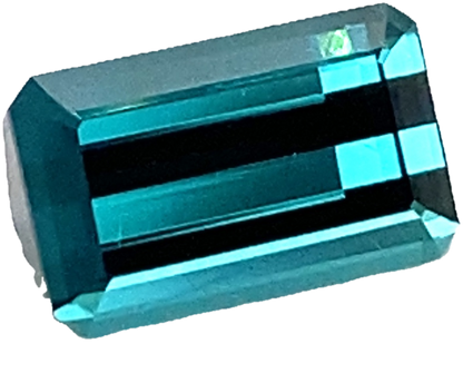 3.16ct Emerald Cut Blue-Green Tourmaline