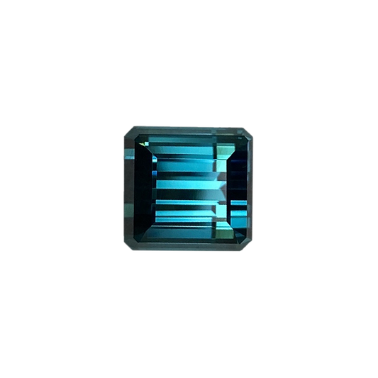 6.23ct Emerald Cut Deep Blue Tourmaline