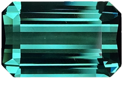 5.1ct Emerald Cut Blue-Green Tourmaline