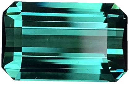 5.1ct Emerald Cut Blue-Green Tourmaline