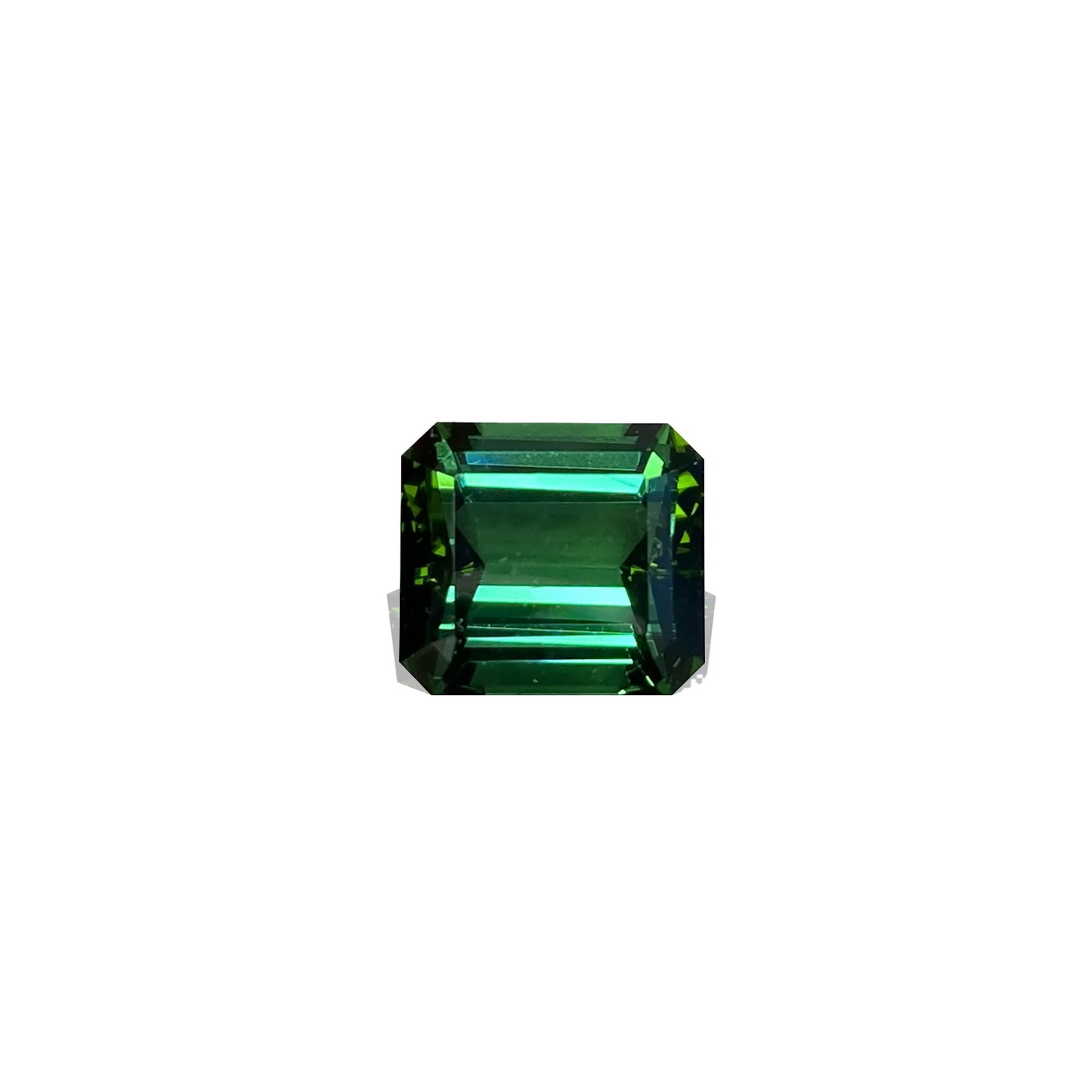 Emerald Cut Blue-Green Tourmaline
