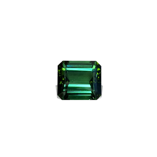 Emerald Cut Blue-Green Tourmaline
