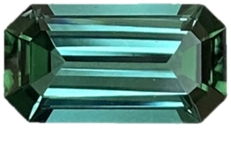 Emerald Cut Blue-Green Tourmaline