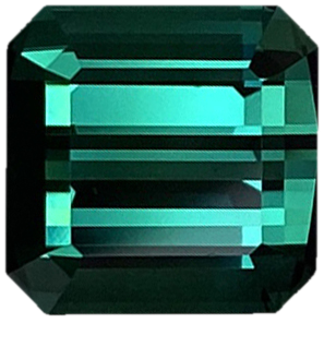 4.8ct Emerald Cut Blue-Green Tourmaline