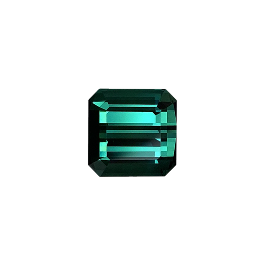 4.8ct Emerald Cut Blue-Green Tourmaline