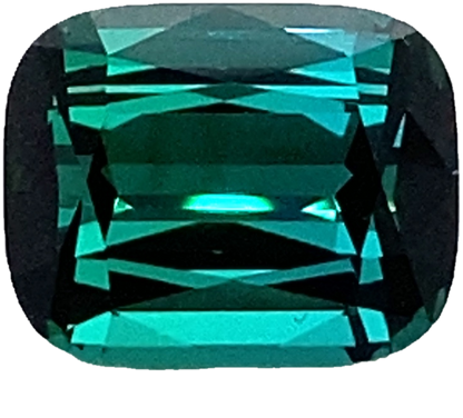 5.53ct Cushion Deep Green Tourmaline