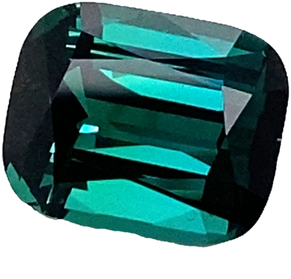 5.53ct Cushion Deep Green Tourmaline