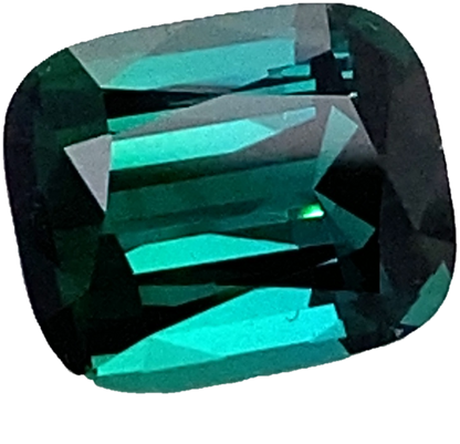 5.53ct Cushion Deep Green Tourmaline