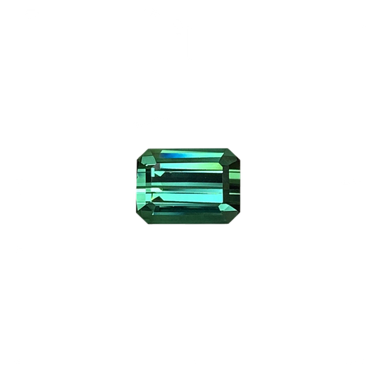 4.61ct Emerald Cut Medium Blue-Green Tourmaline