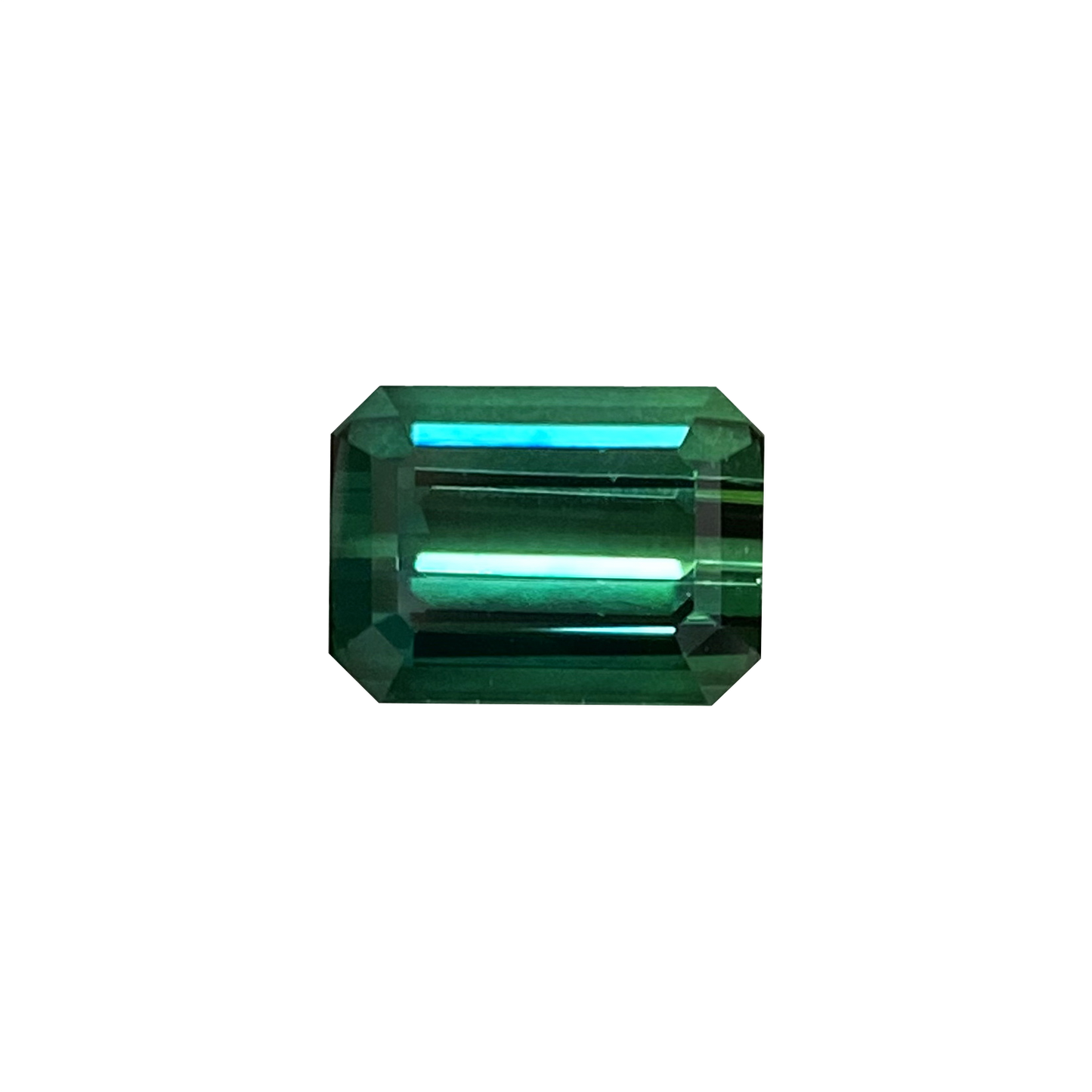 4.61ct Emerald Cut Medium Blue-Green Tourmaline
