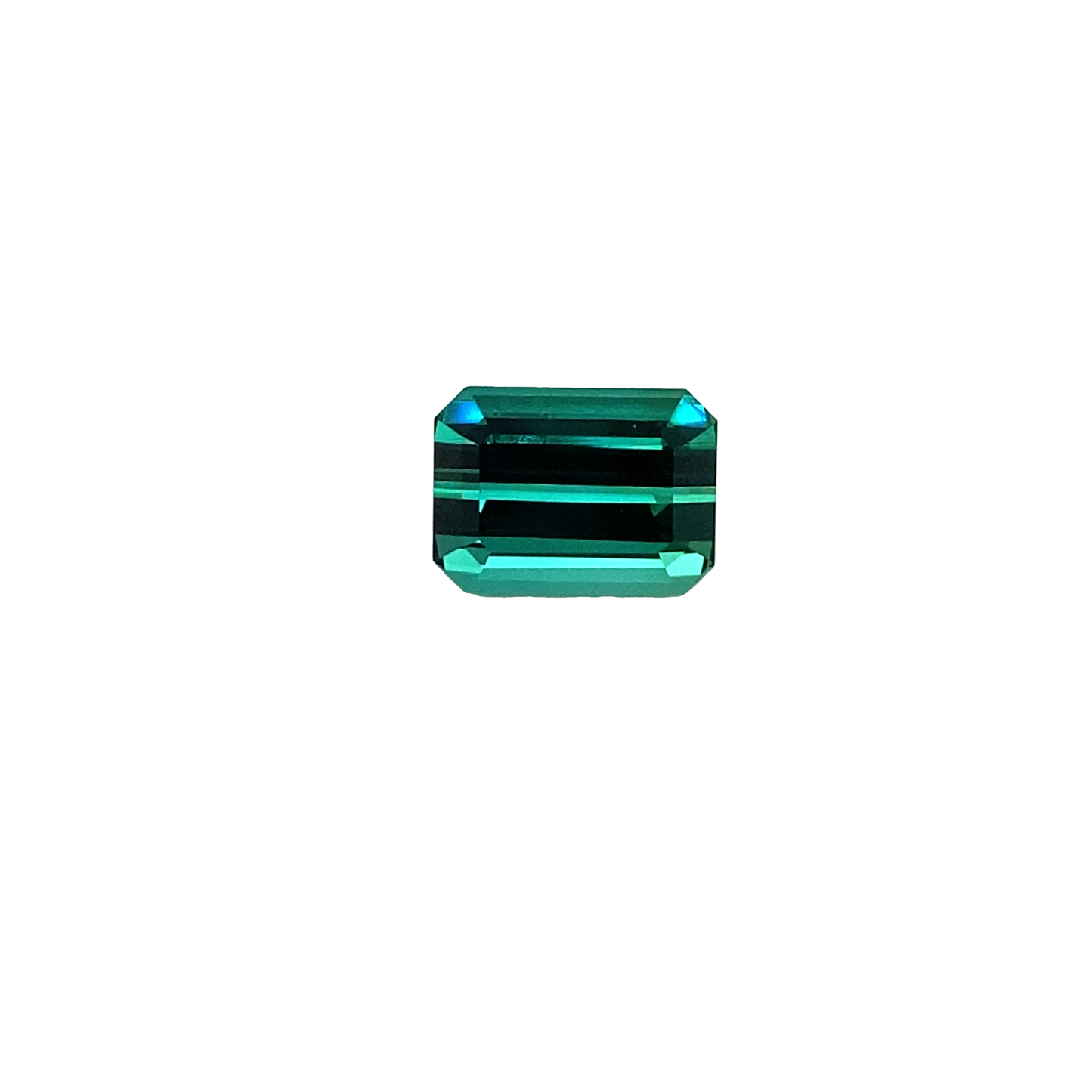 4.61ct Emerald Cut Medium Blue-Green Tourmaline