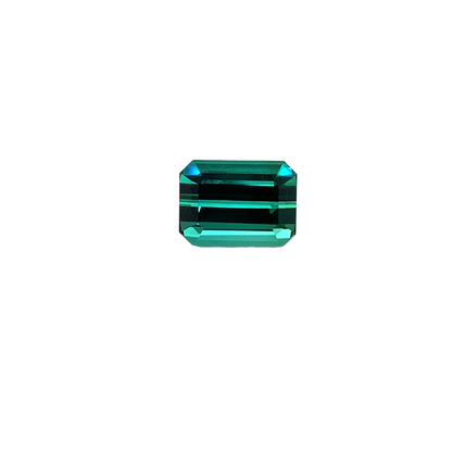 4.61ct Emerald Cut Medium Blue-Green Tourmaline