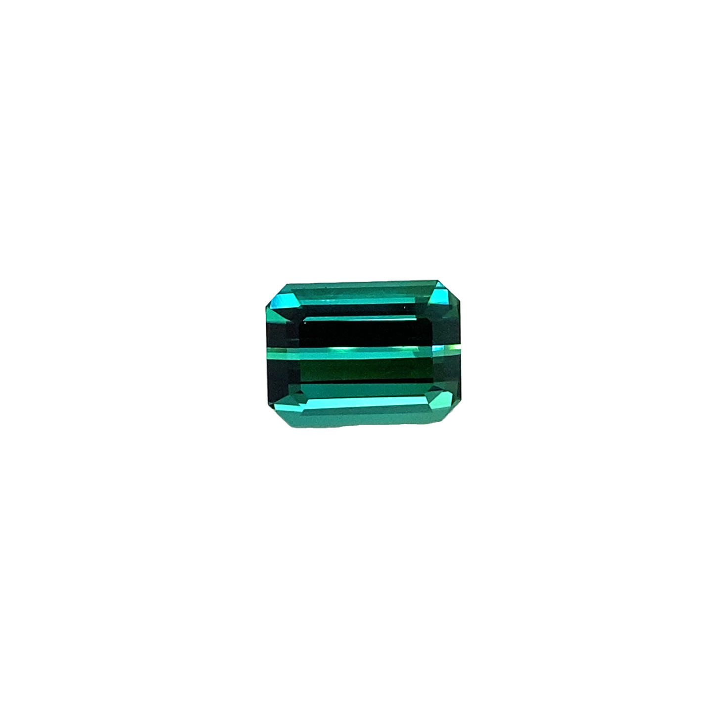 4.61ct Emerald Cut Medium Blue-Green Tourmaline