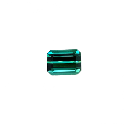 4.61ct Emerald Cut Medium Blue-Green Tourmaline