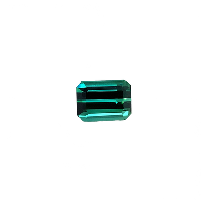 4.61ct Emerald Cut Medium Blue-Green Tourmaline