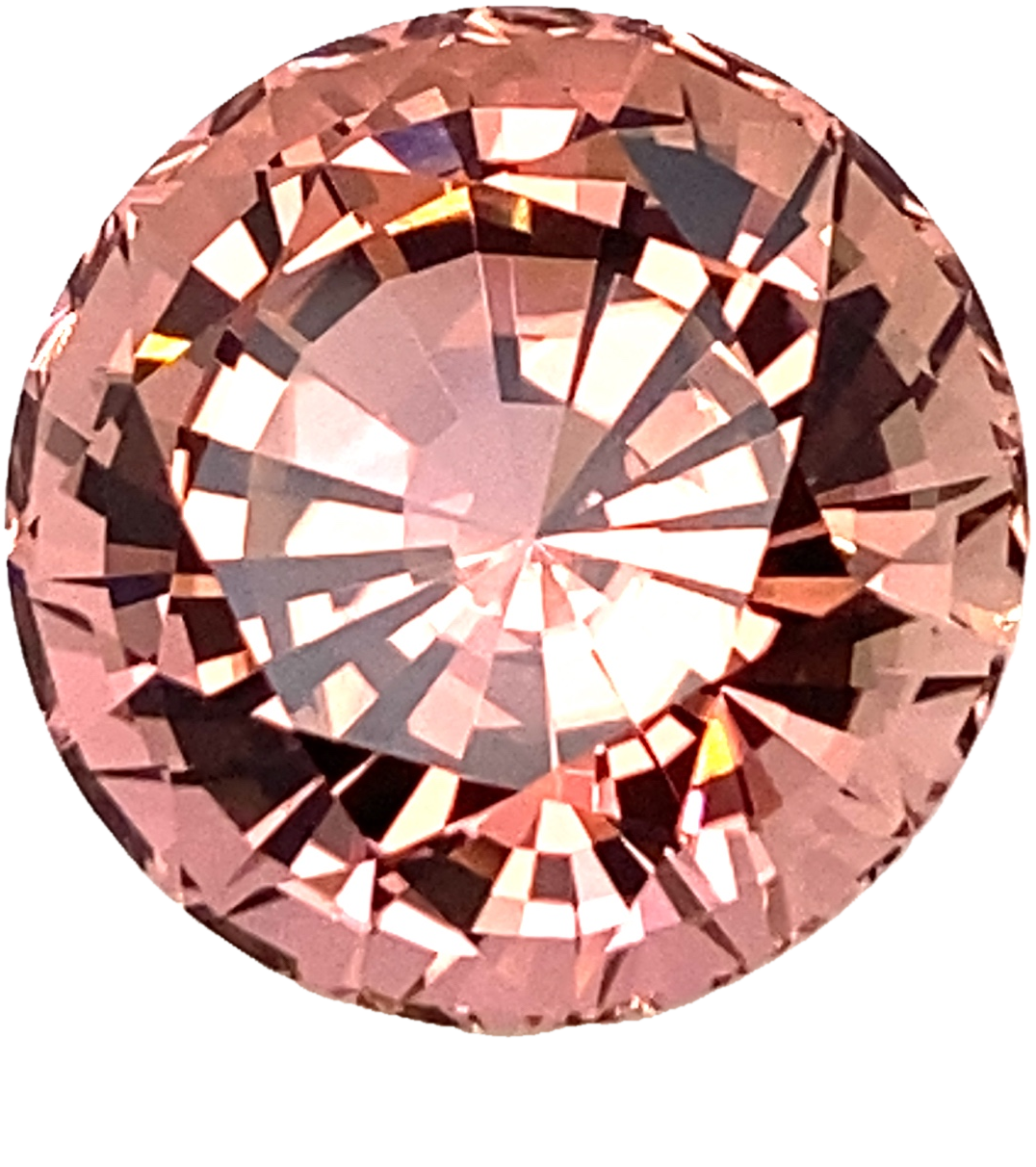 17.2mm Round Medium Pink Tourmaline