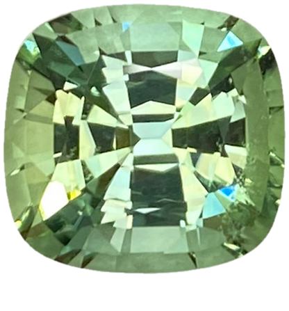 13.67ct Cushion Mint Green Tourmaline