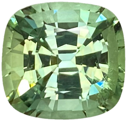 13.67ct Cushion Mint Green Tourmaline