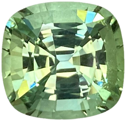 13.67ct Cushion Mint Green Tourmaline