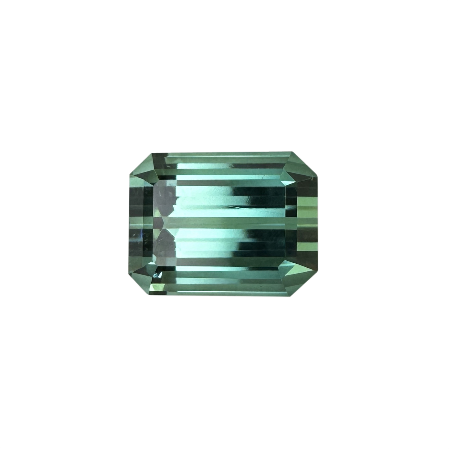 16.94ct Emerald Cut Lagoon Blue Tourmaline